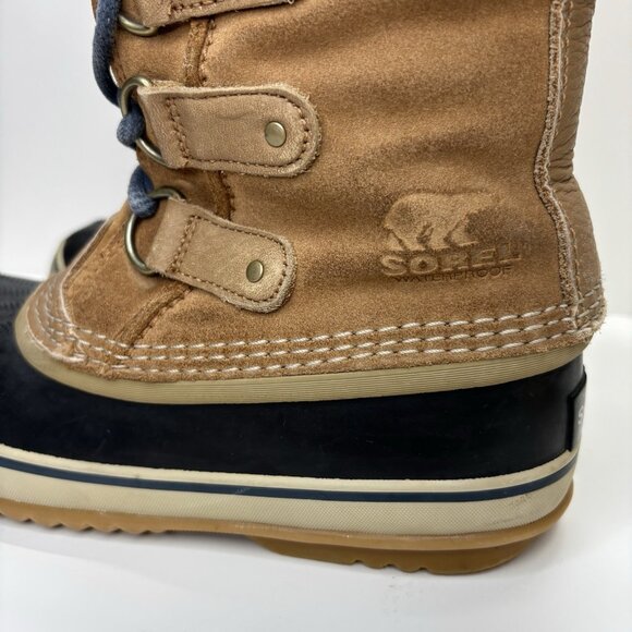 SOREL Joan of Artic Snow Winter Boots Waterproof Insulated Lace Up Women Sz 7 - Picture 9 of 14